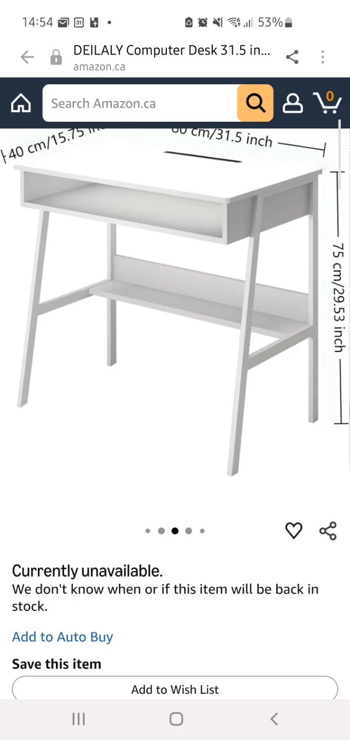 DEILALY White Computer Desk with Storage Space - photo 2