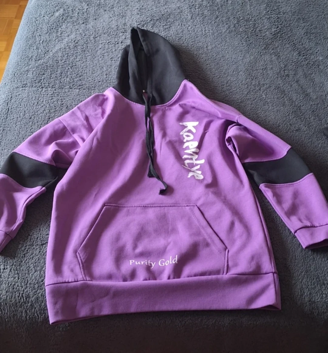 Purple and Black Kaentye Hoodie Size Large🏈