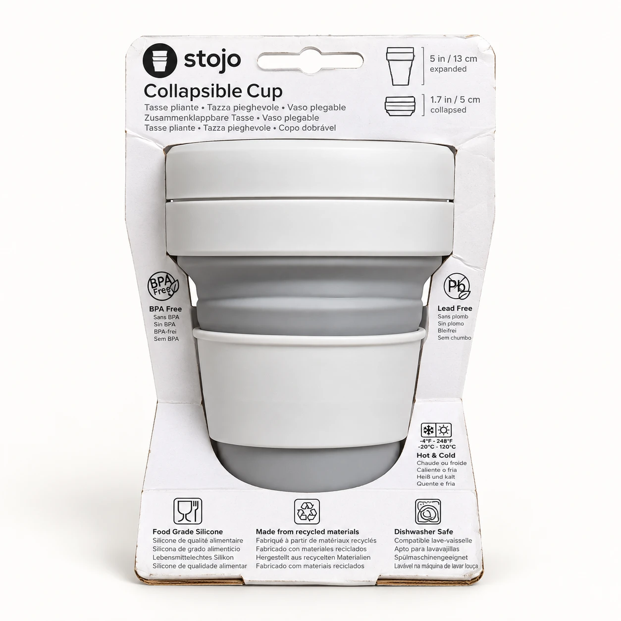 Stojo Collapsible Cup 12 oz Grey - photo 2