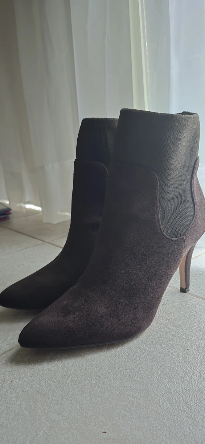 Brown Suede Ankle Boots
