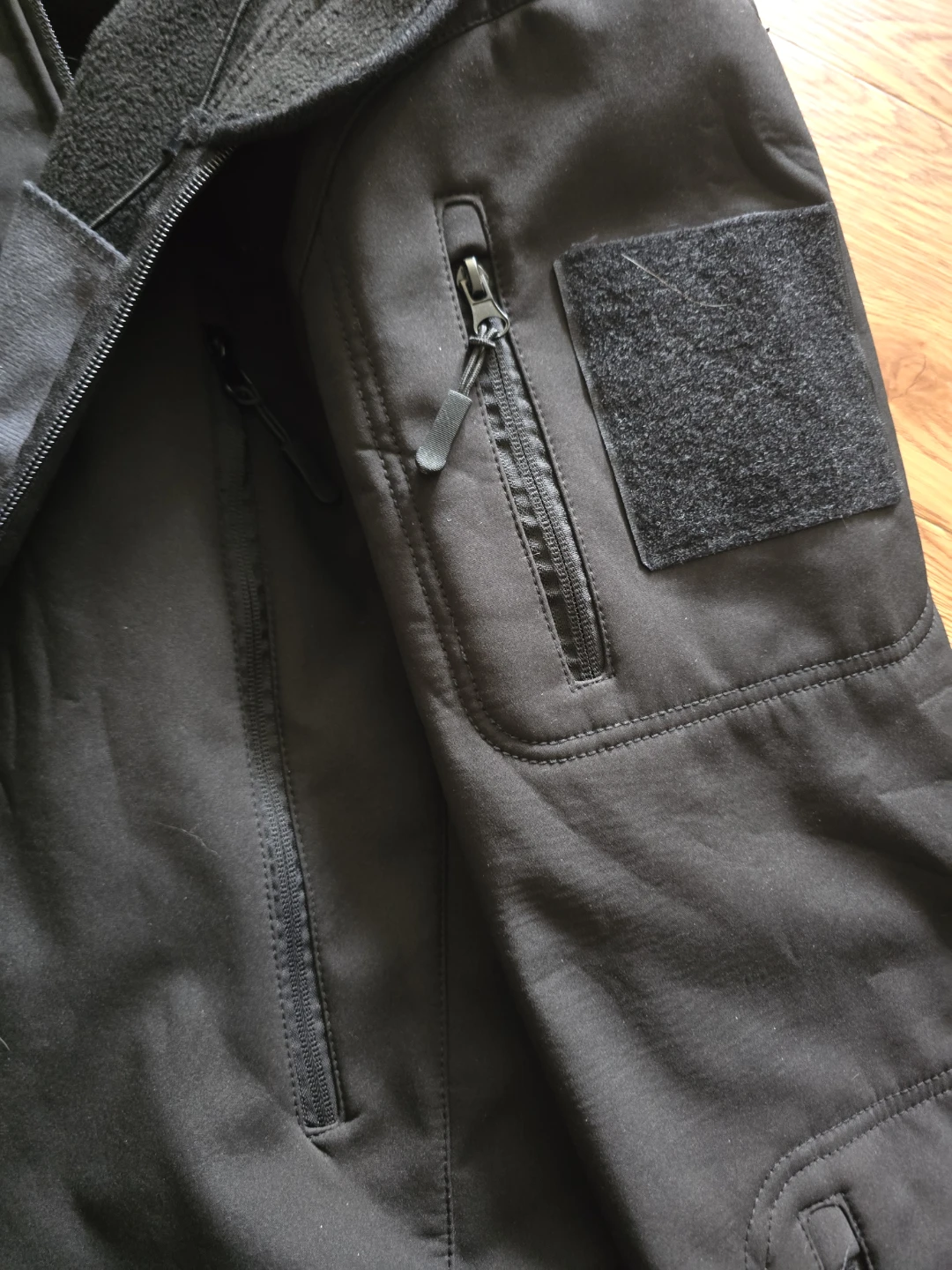 Black Softshell Shark Jacket with Fleece Lining - photo 4