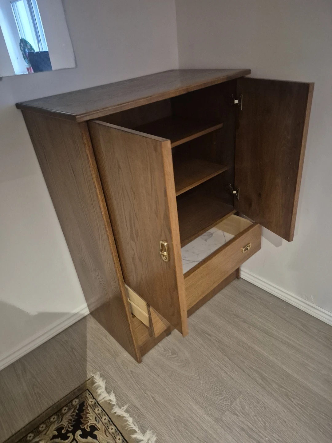 Wooden Armoire with Drawers - photo 3