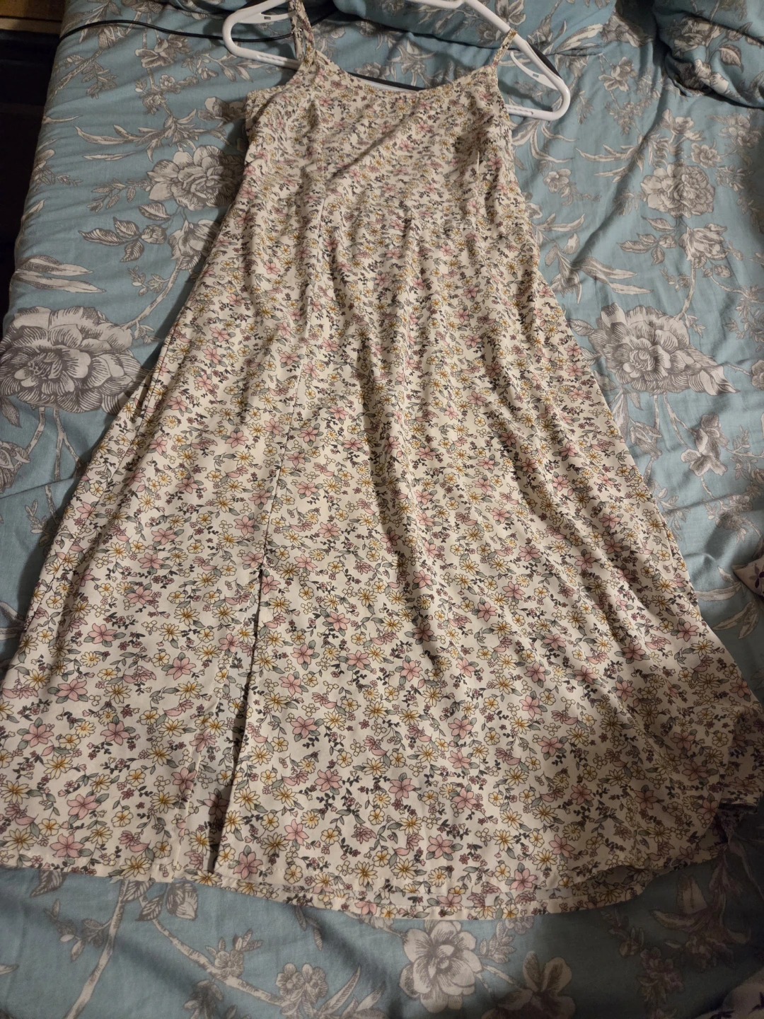 Floral Maxi Dress with Denim Jacket - photo 2