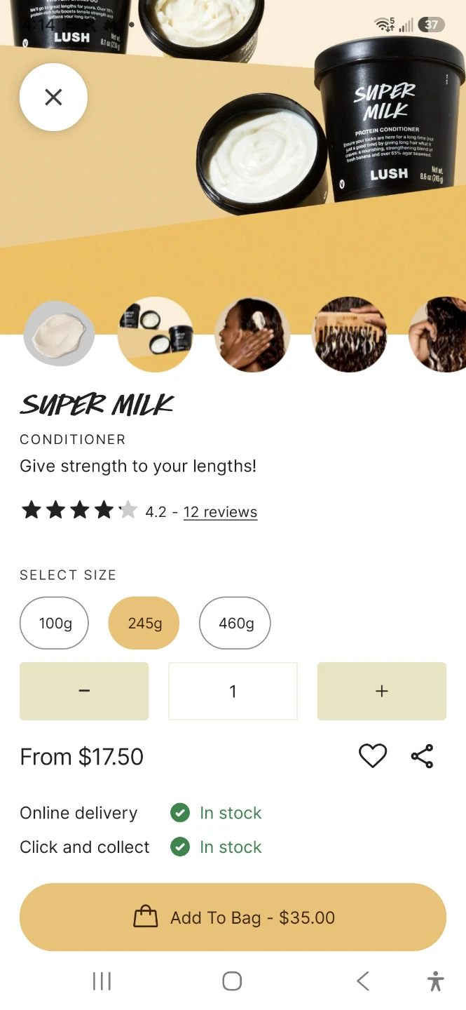 Lush Super Milk Protein Conditioner 245g