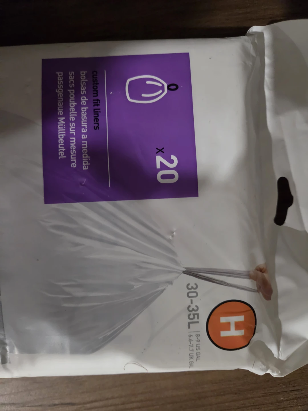Simplehuman Code H Custom Fit Trash Liners $10/ pack - photo 5