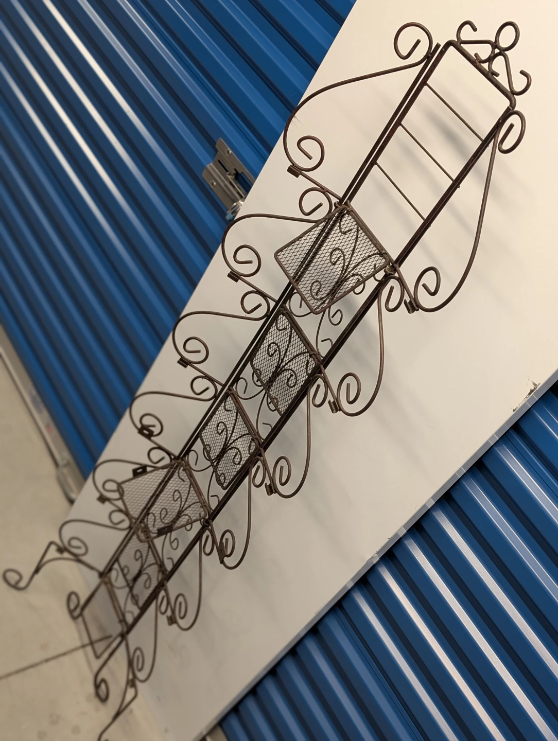 Tall Narrow Rod-Iron Collapsible Shelf - photo 4