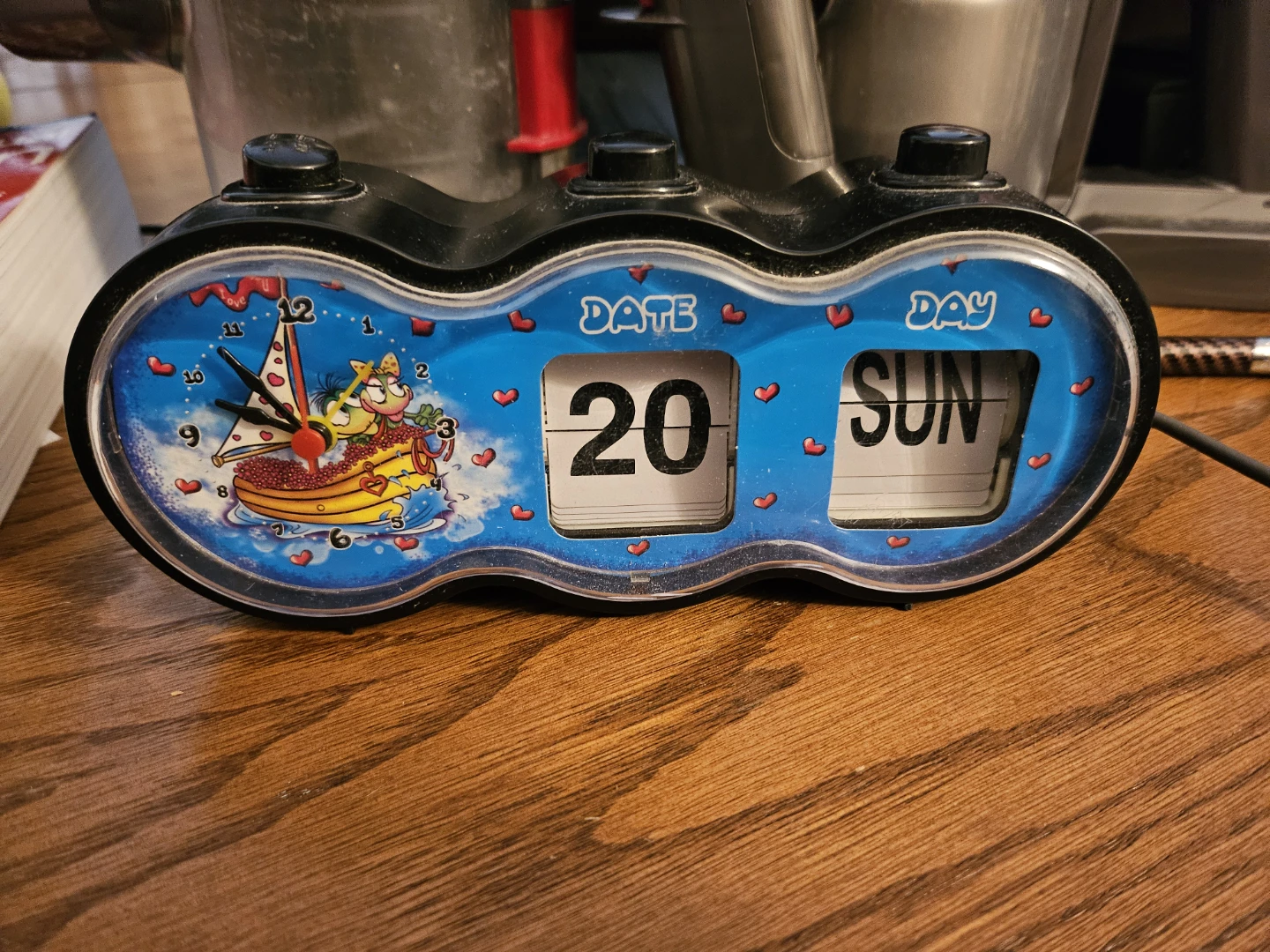 Kids Flip Calendar Clock as is