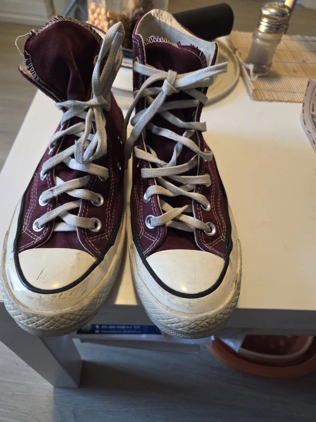 Converse Chuck Taylor High-Top Sneakers Maroon