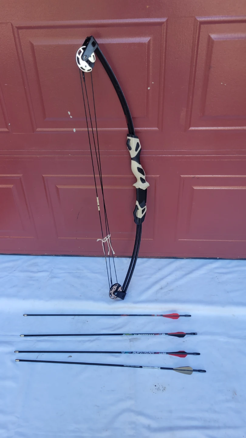 Mossy Oak Compound Bow with Arrows