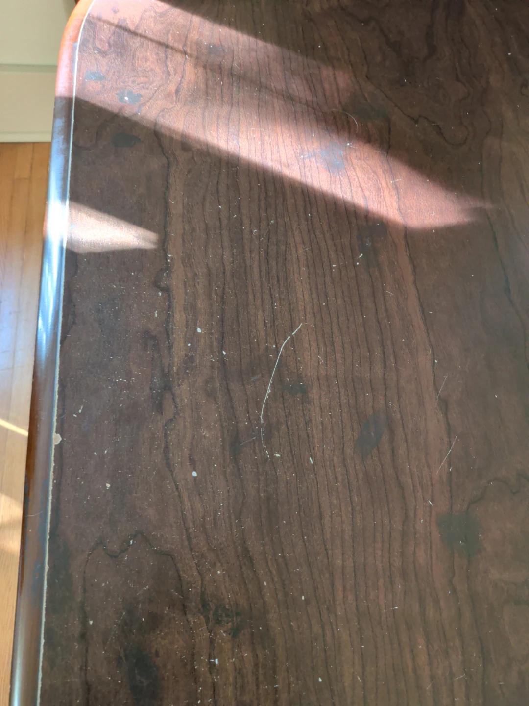 Dark Wood Desk with Hutch and Cabinet - photo 4