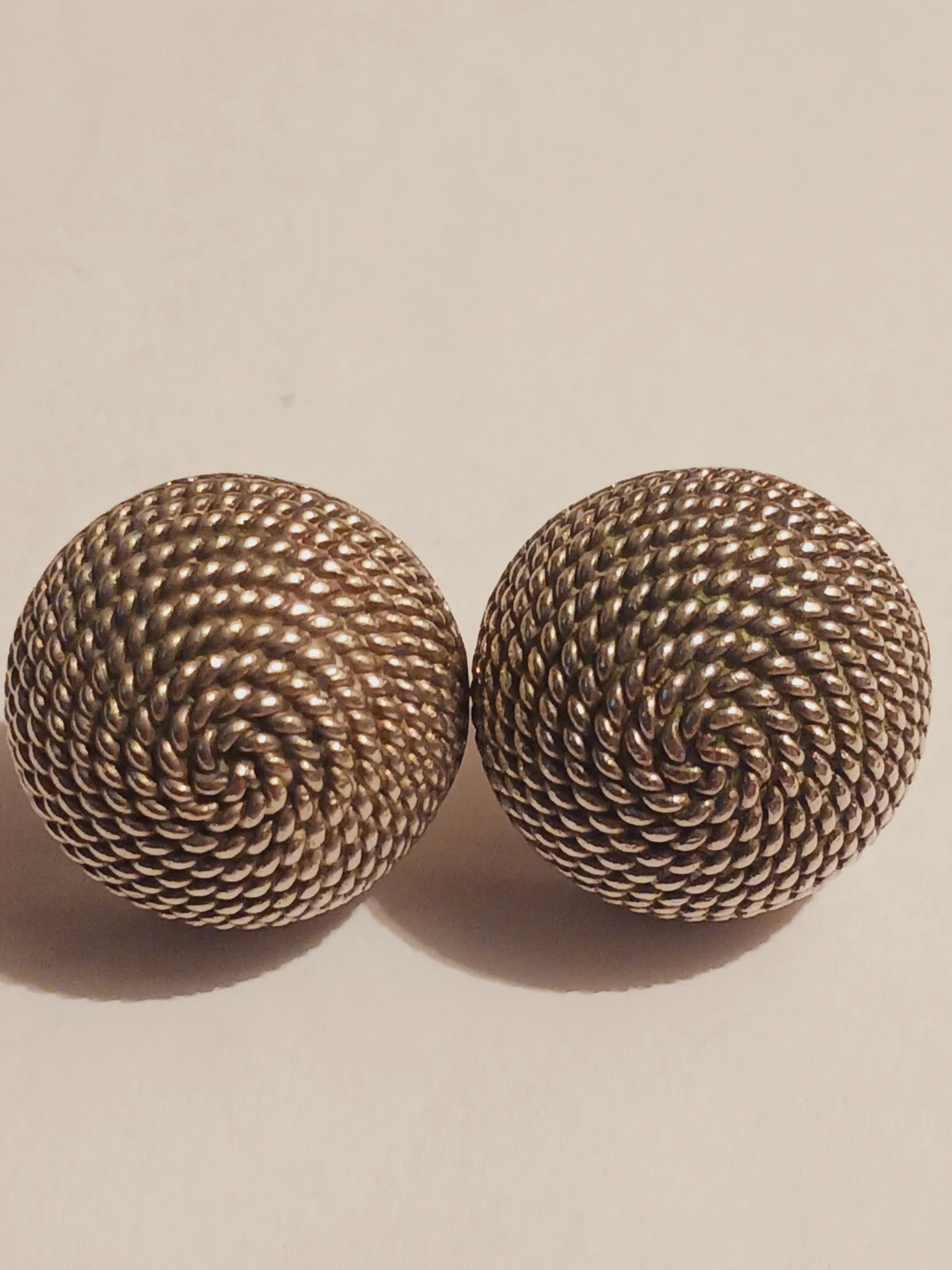 Estate Taxco Mexico 925 Braided Twisted Rope Earrings - photo 3