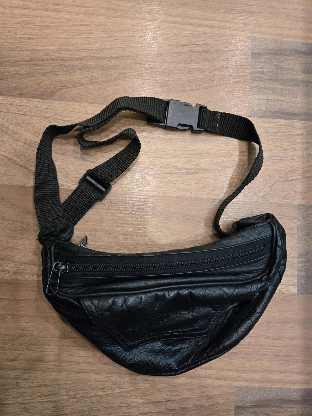 Black Leather Belt Bag - photo 3