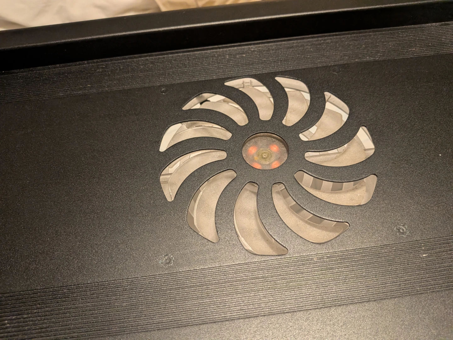 Adjustable Portable Laptop Desk with Cooling Fan - photo 2