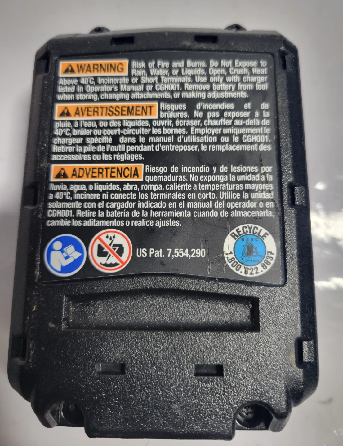 (FOR PARTS!!) HART 20V 1.5Ah Lithium-Ion Battery - photo 3