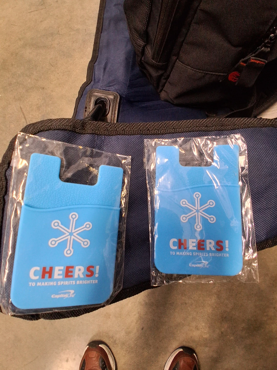 2 New Capital One Silicone Phone Card Holders