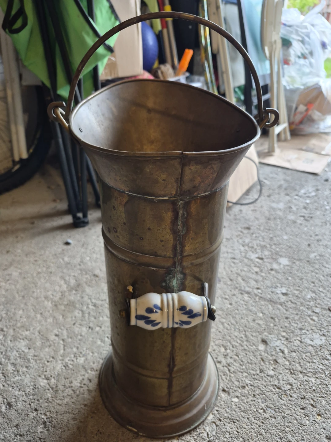 Vintage Brass Coal Scuttle Bucket - photo 2