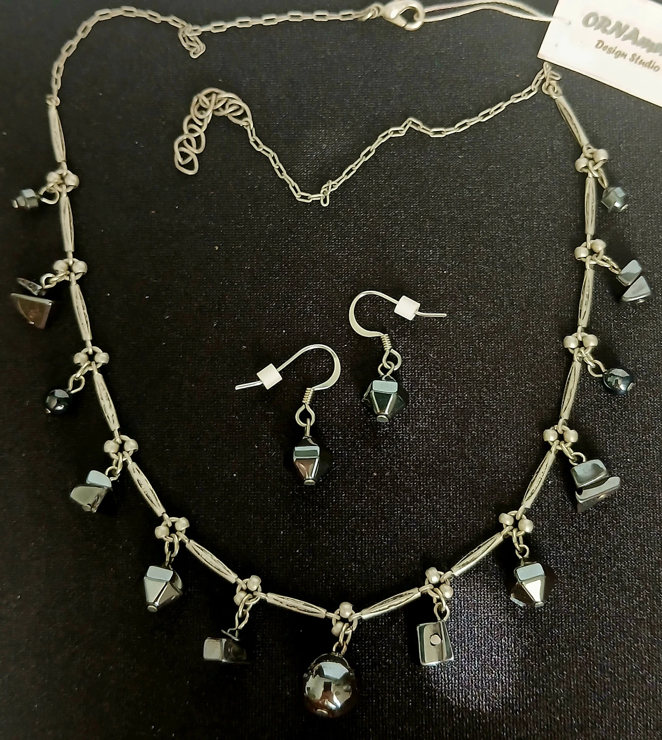 HEMATITE Necklace and Earring Set - photo 3