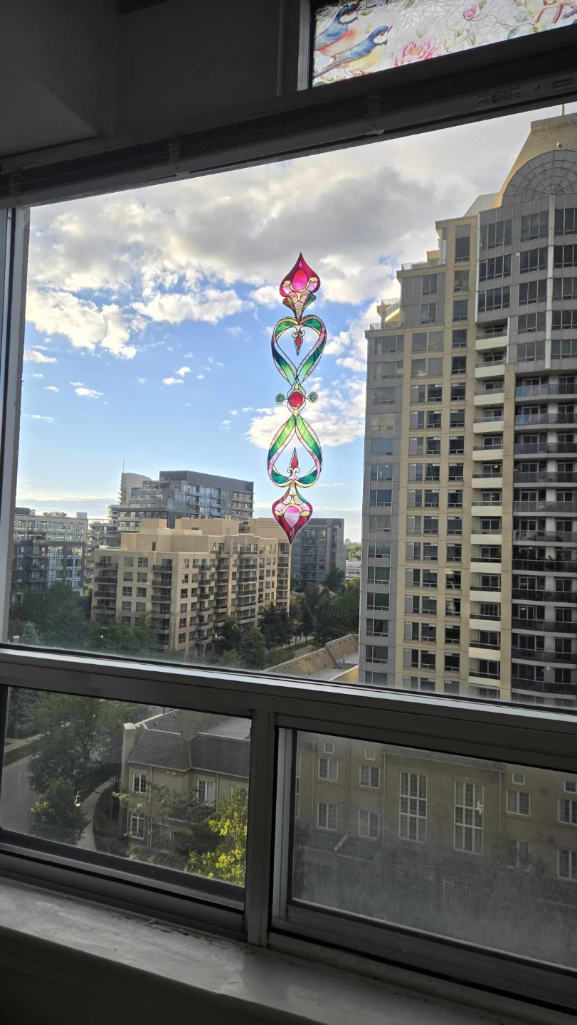 Stained Glass Style Window Decals