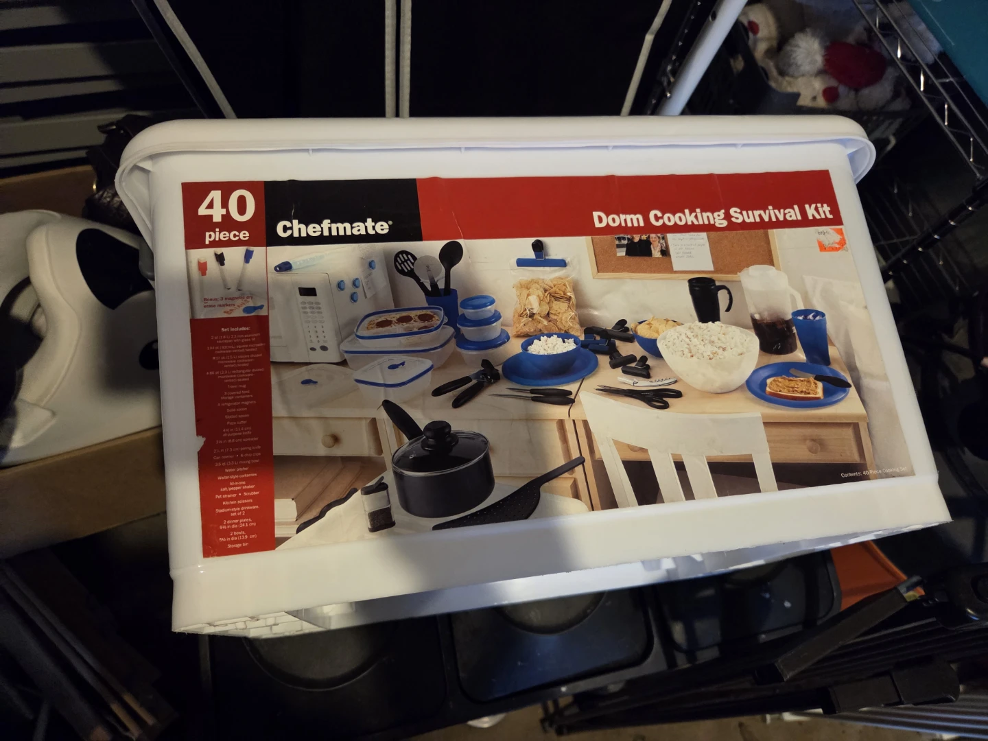 Chefmate 40 Piece Dorm Cooking Survival Kit