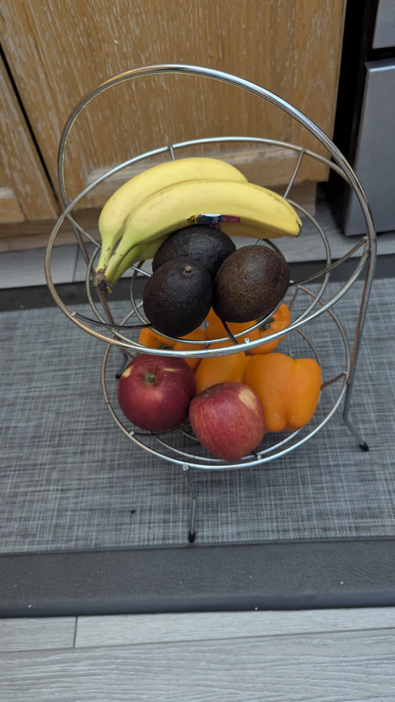 Two-Tier Chrome Fruit Basket - photo 2