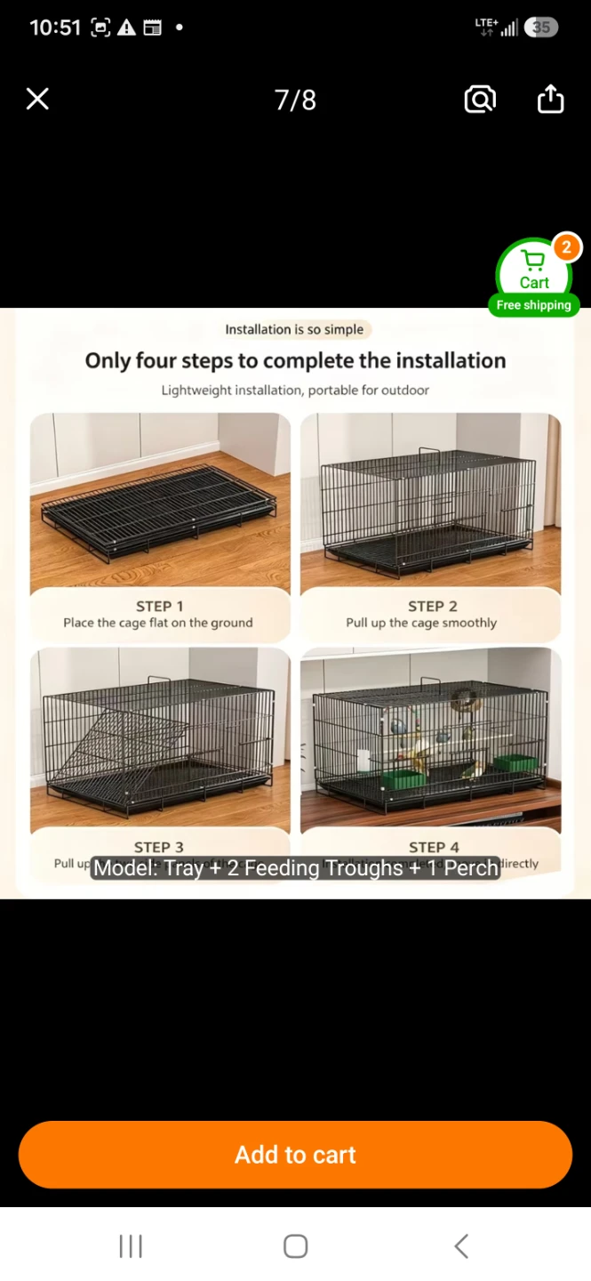 Travel bird cage or small cage. - photo 3