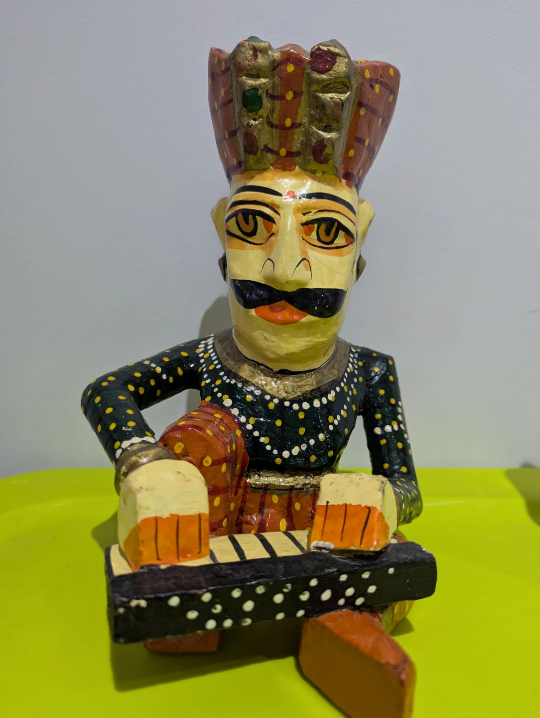 Hand-Painted Wooden Musician Figures - photo 3