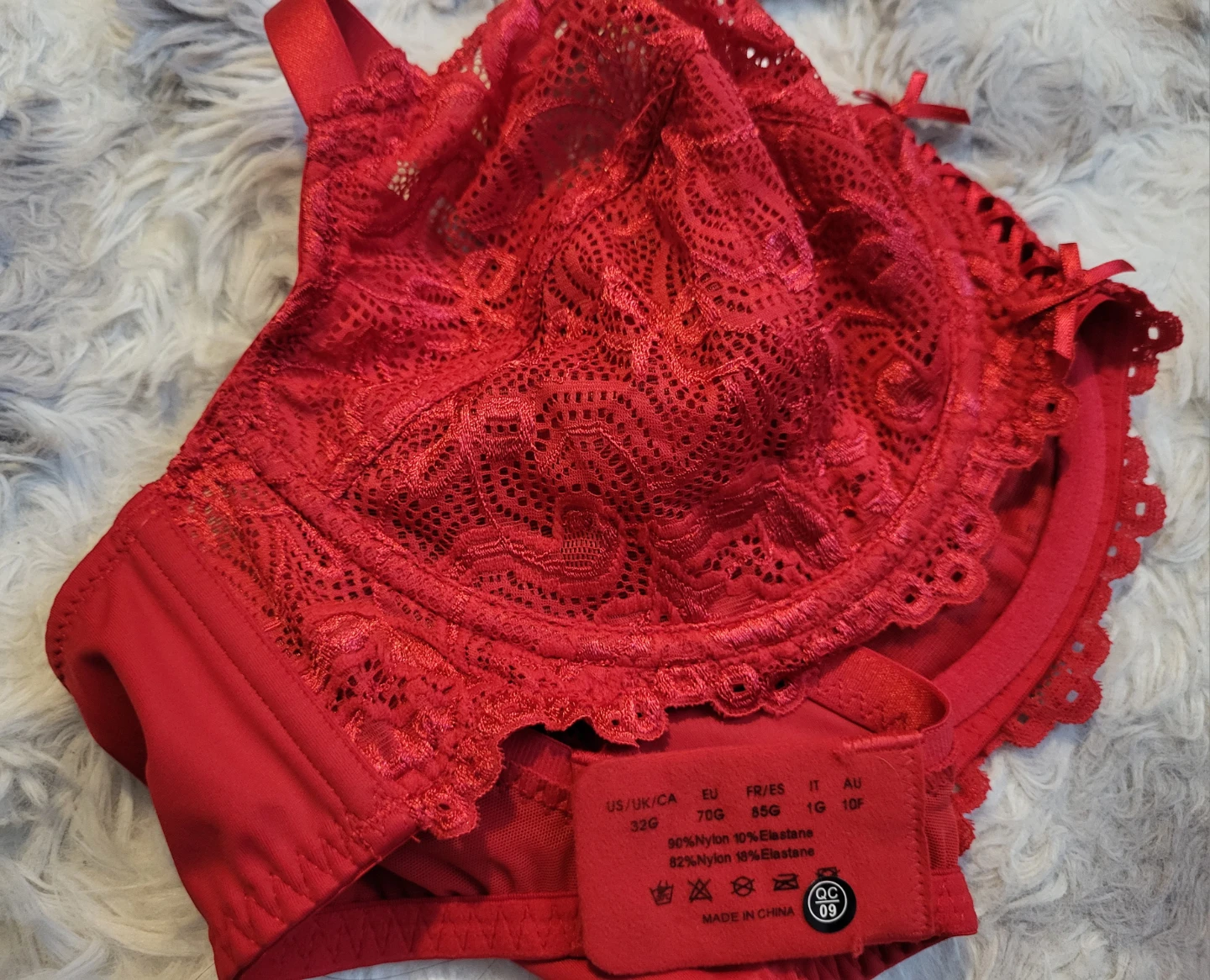New Wingslove Red Lace Bra - photo 3