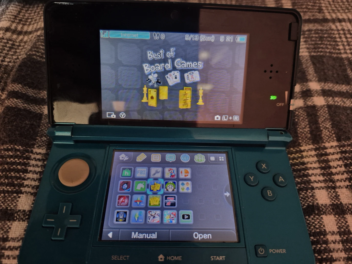 Nintendo 3DS Aqua Blue bundle for sale - photo 2