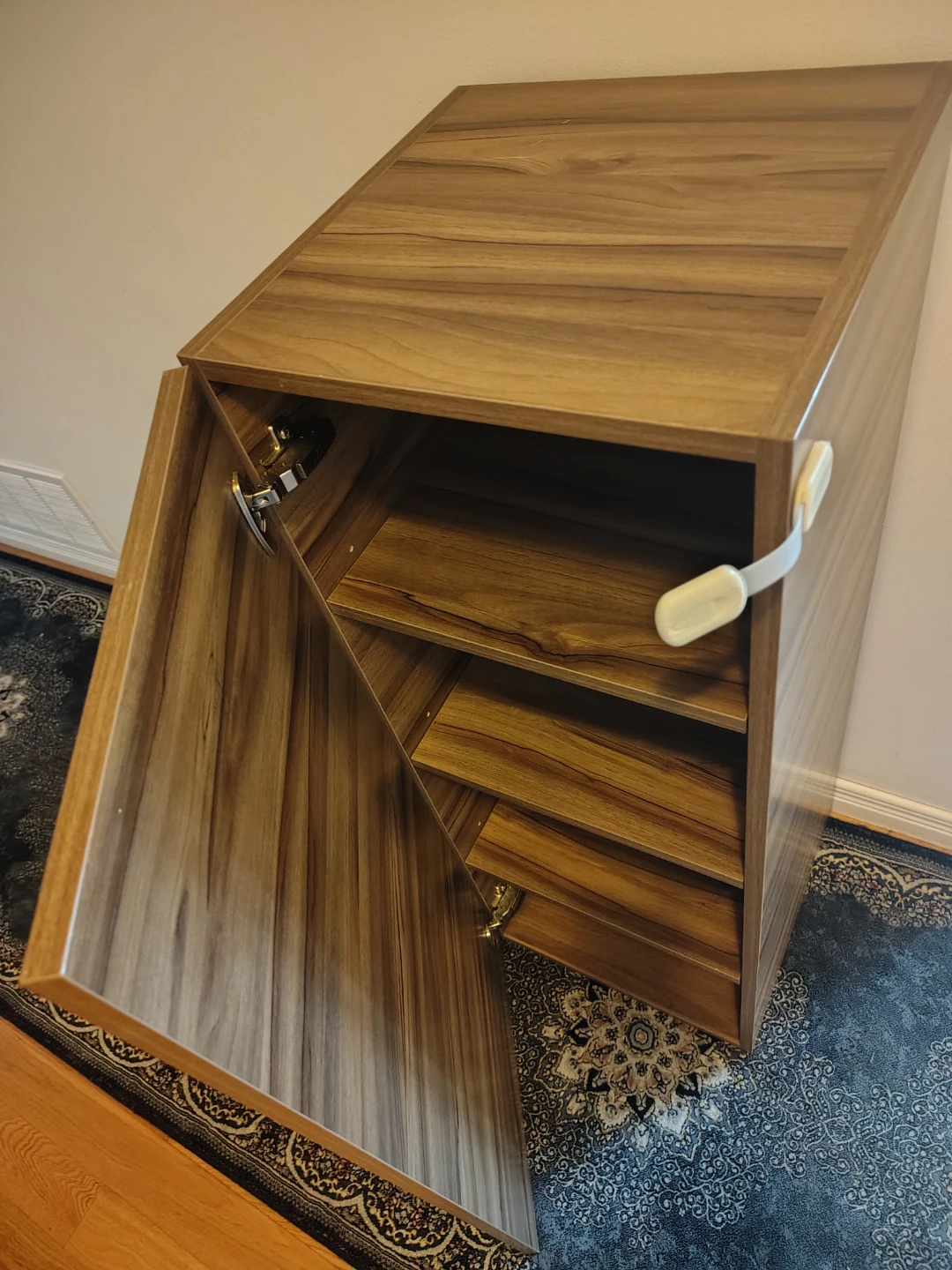 Tall Wooden Storage Cabinet - photo 3