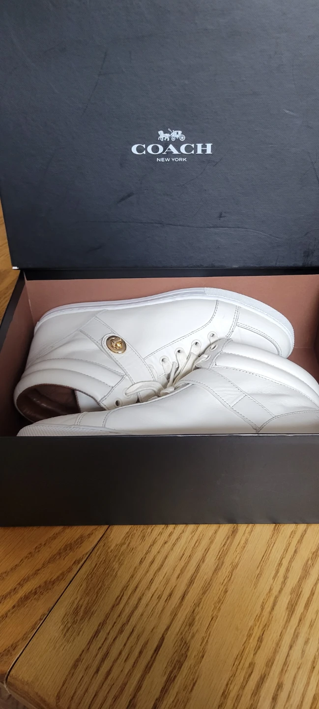 Coach Pembroke Sport Nappa High Top Sneakers - Chalk
