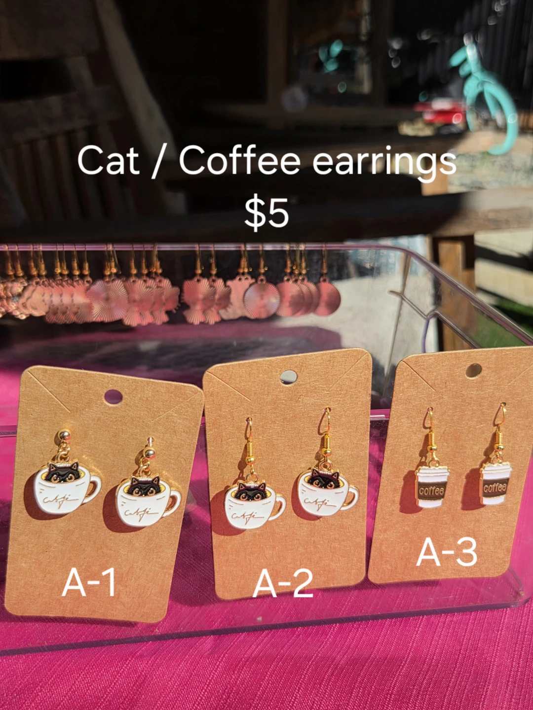Assorted novelty earrings