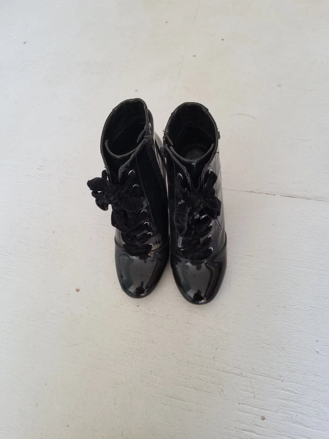 Call It Spring Black Patent Ankle Boots