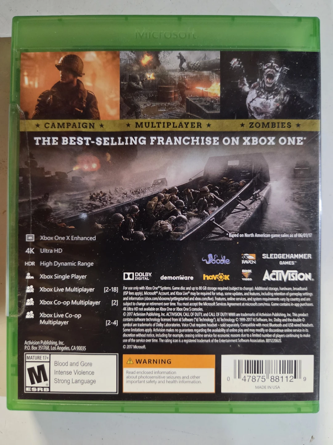 Call of Duty: WWII for Xbox One not open - photo 2
