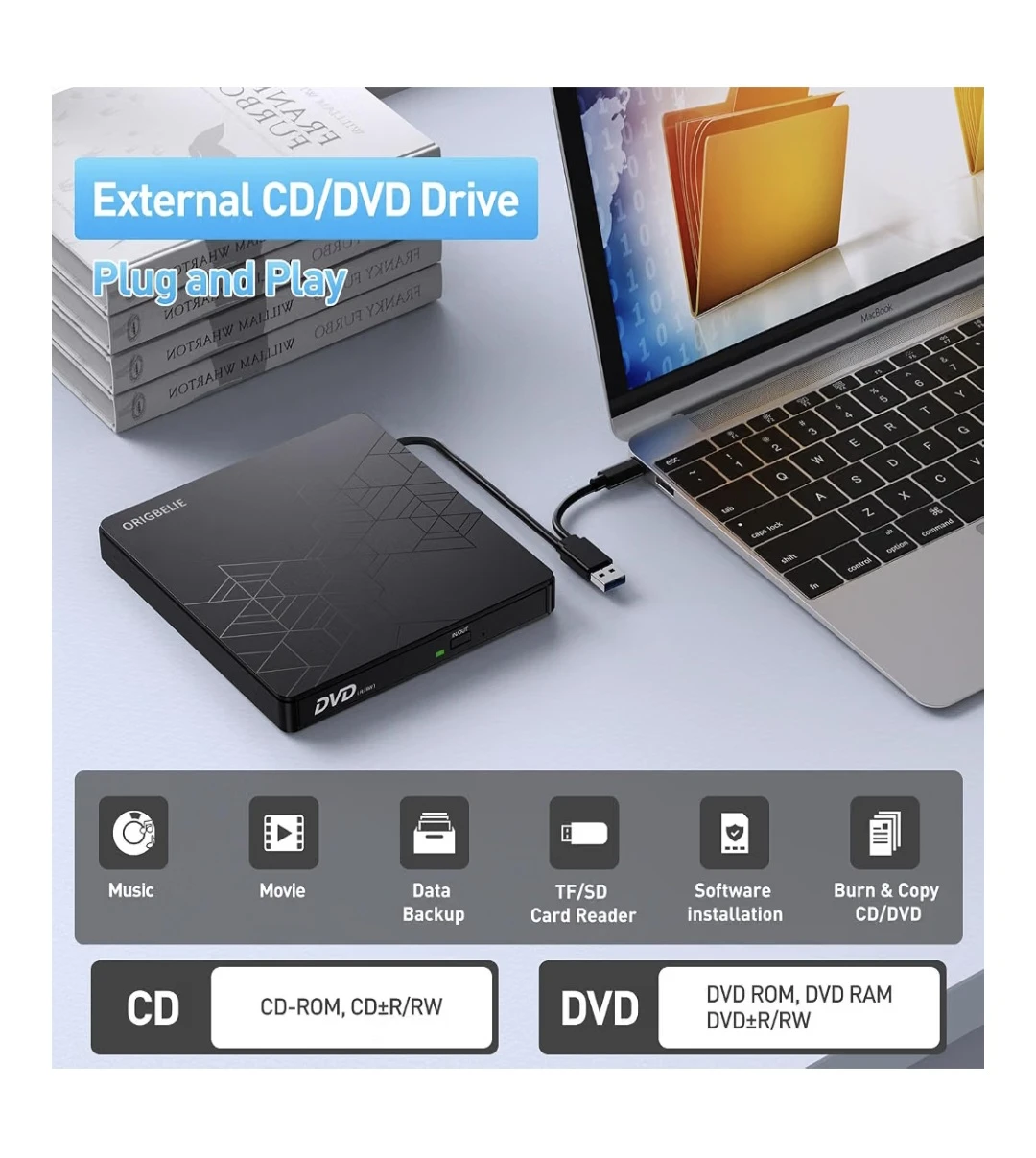 External CD/DVD Drive - photo 2
