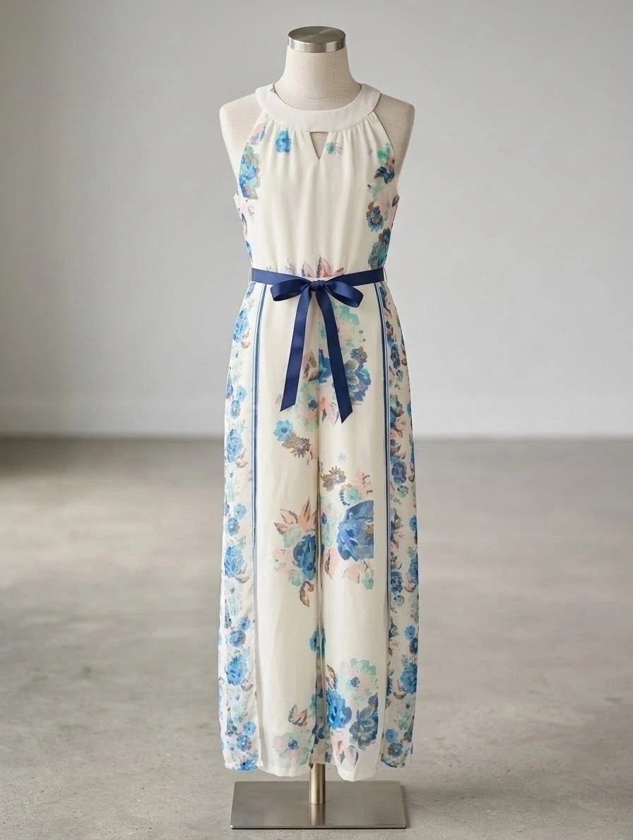 Rare editions Girls Floral Jumpsuit