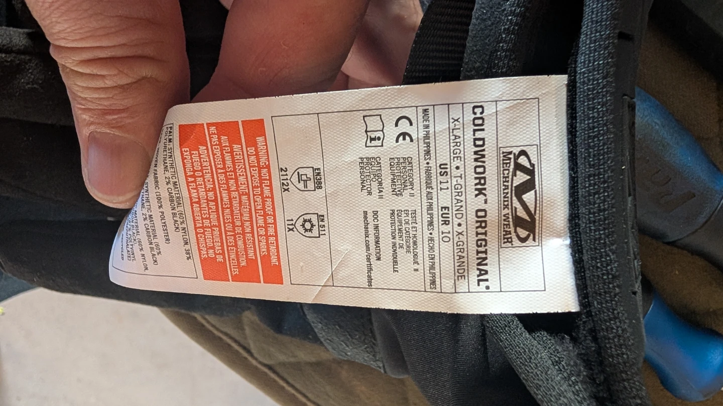 Mechanix Wear Coldwork gloves XL brand new - $20 - photo 4