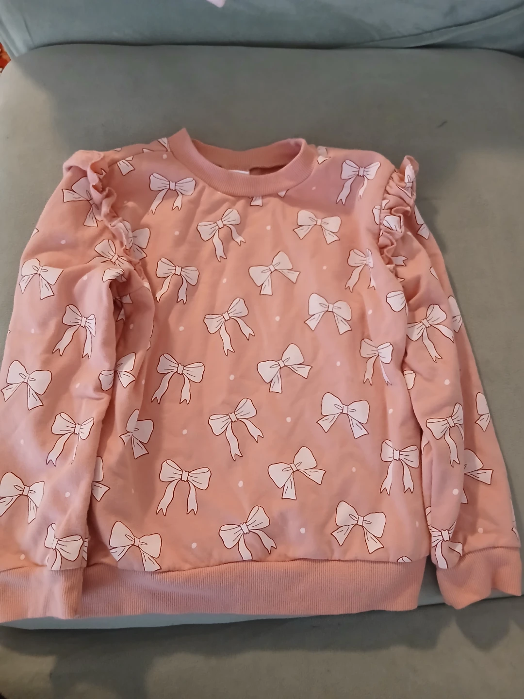 Petit Lem Mini Threads Bow Sweater Size 6