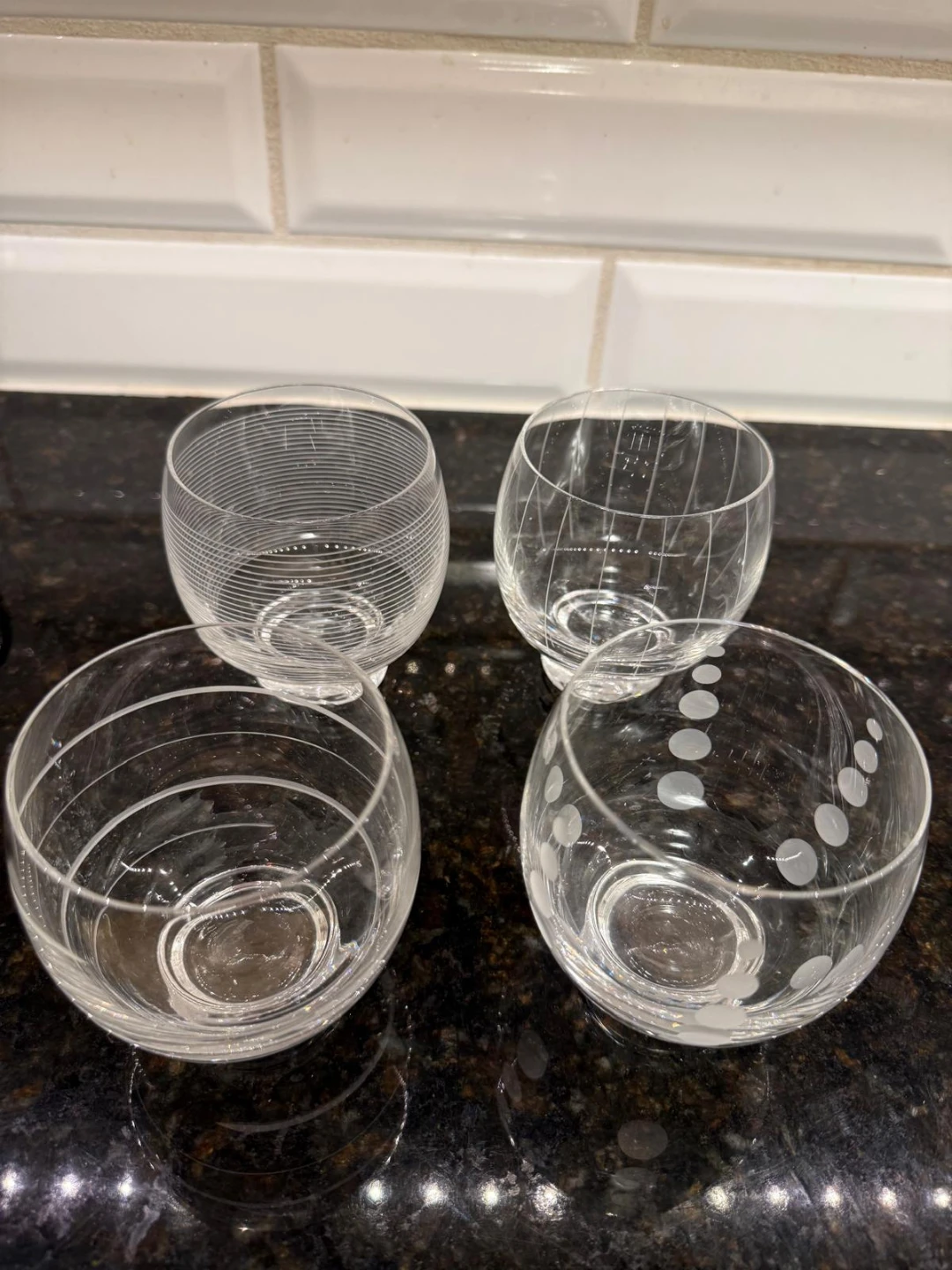 Set of 4 vintage glasses