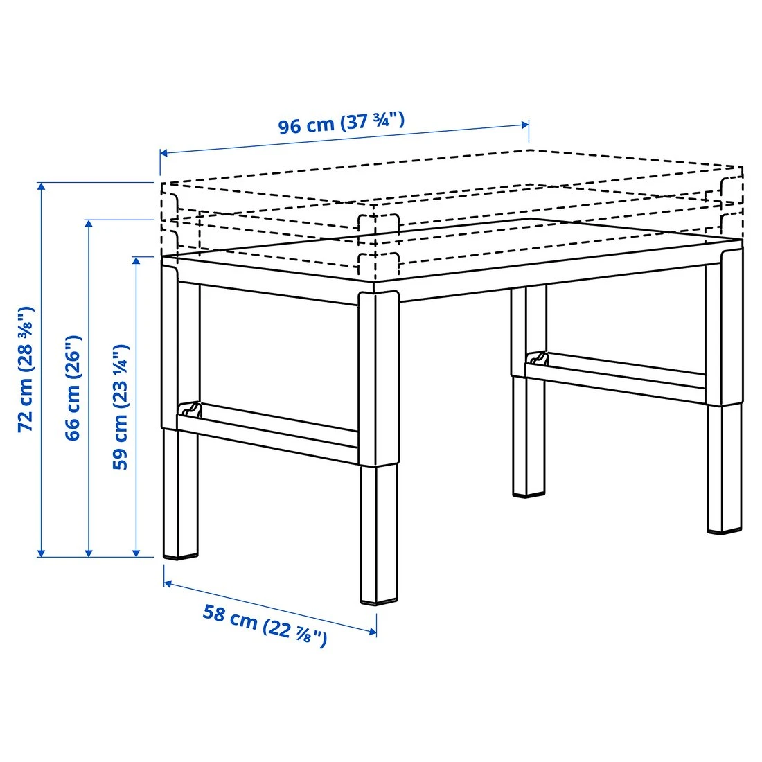 IKEA PÅHL Height Adjustable Desk (50x23) - photo 2