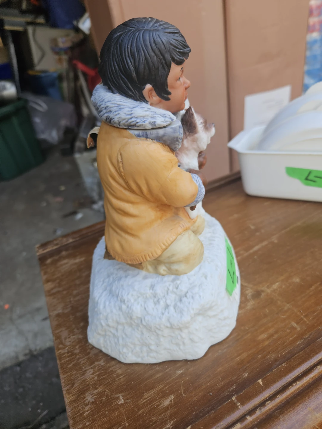 Vintage 1978 Porcelain Child and Dog Figurine - photo 5