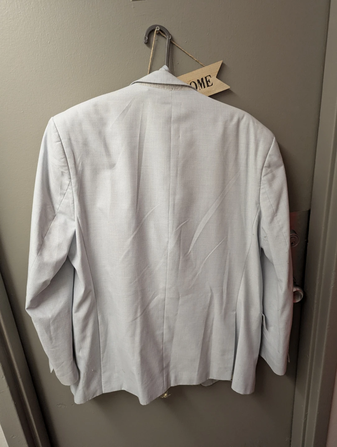 Berto Lucci light grey blazer pants and tie - photo 4