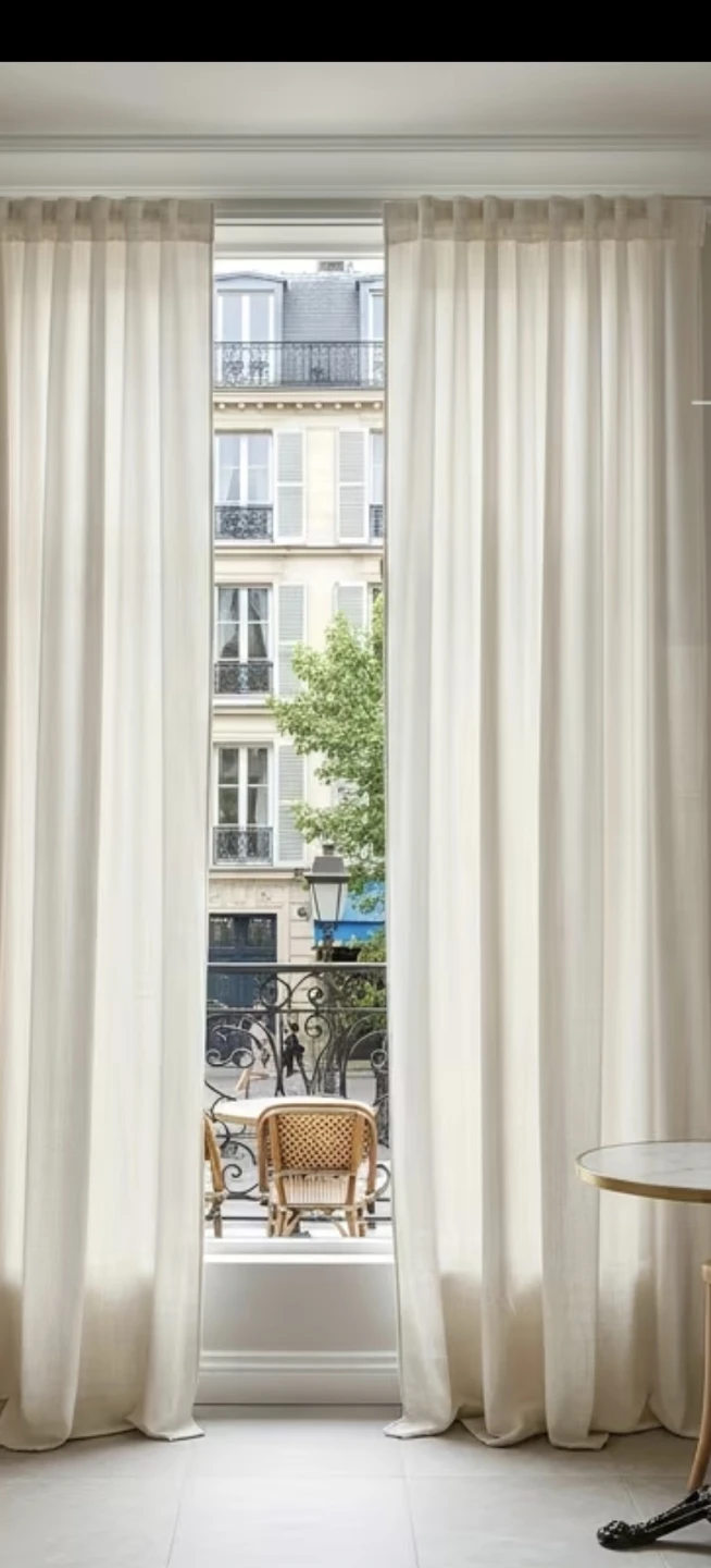Brand new Set of beige textured curtains
