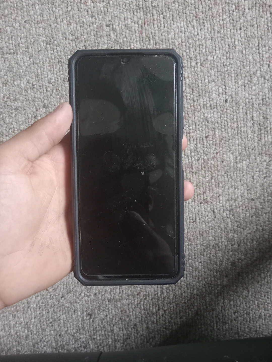 Samsung Galaxy A03s with Rugged Case