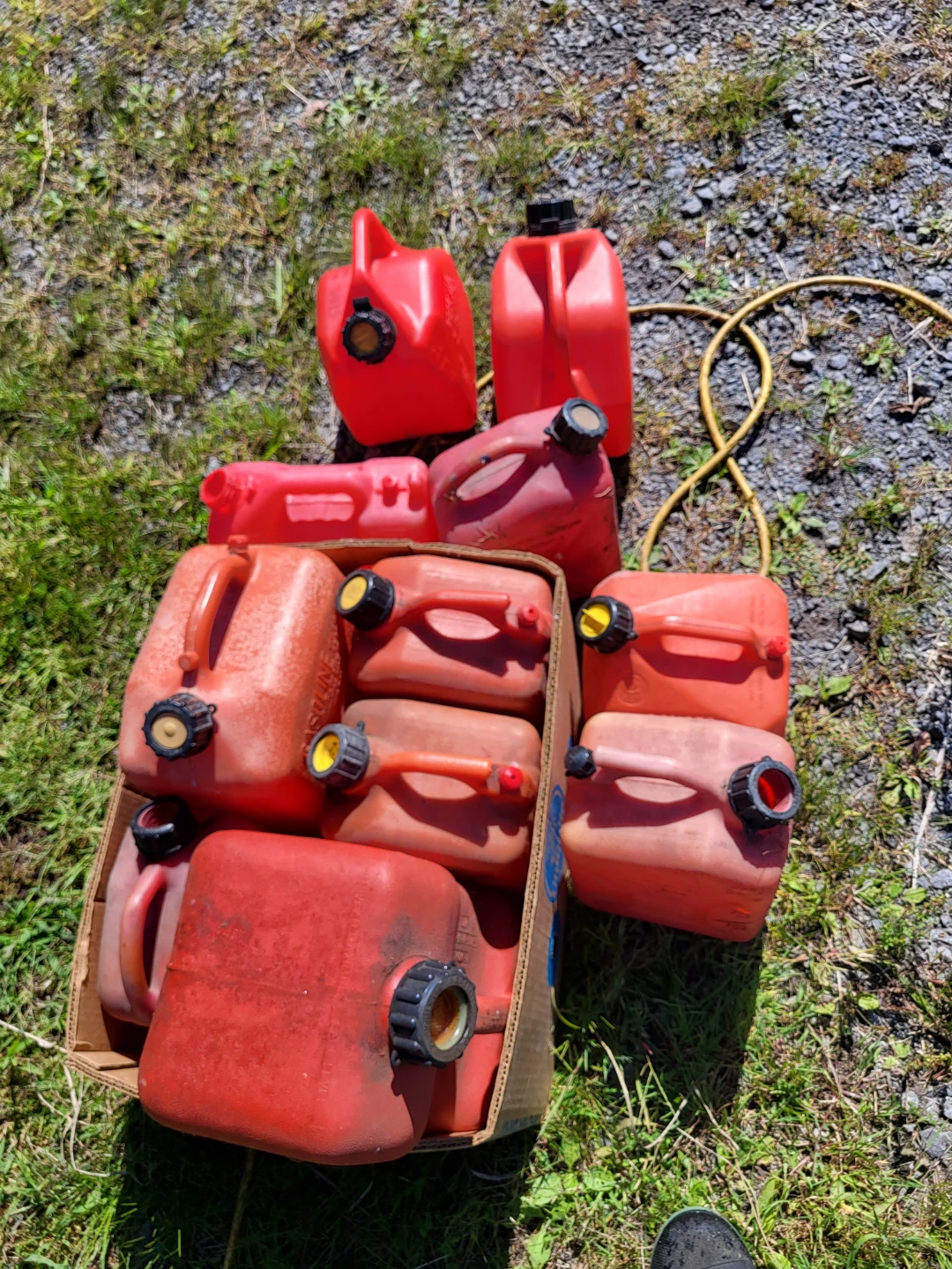 Assorted Red Plastic Gas Cans - photo 4