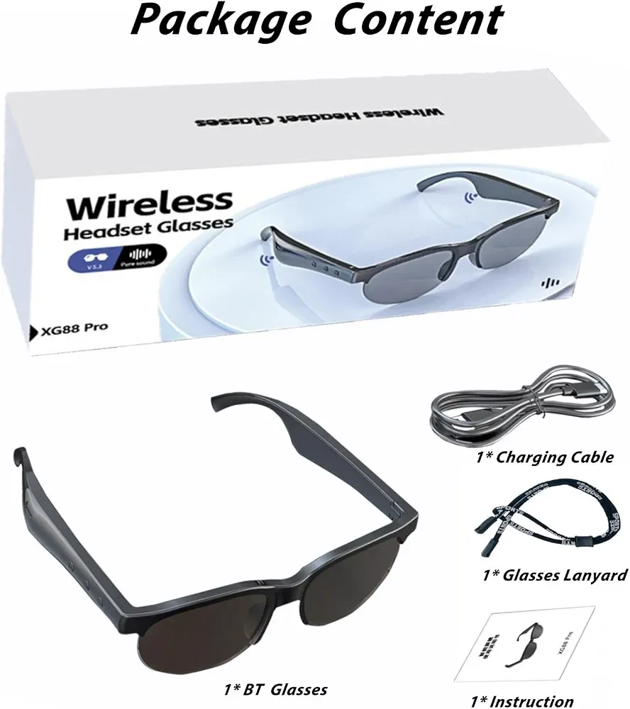 Pro Wireless Headset Glasses