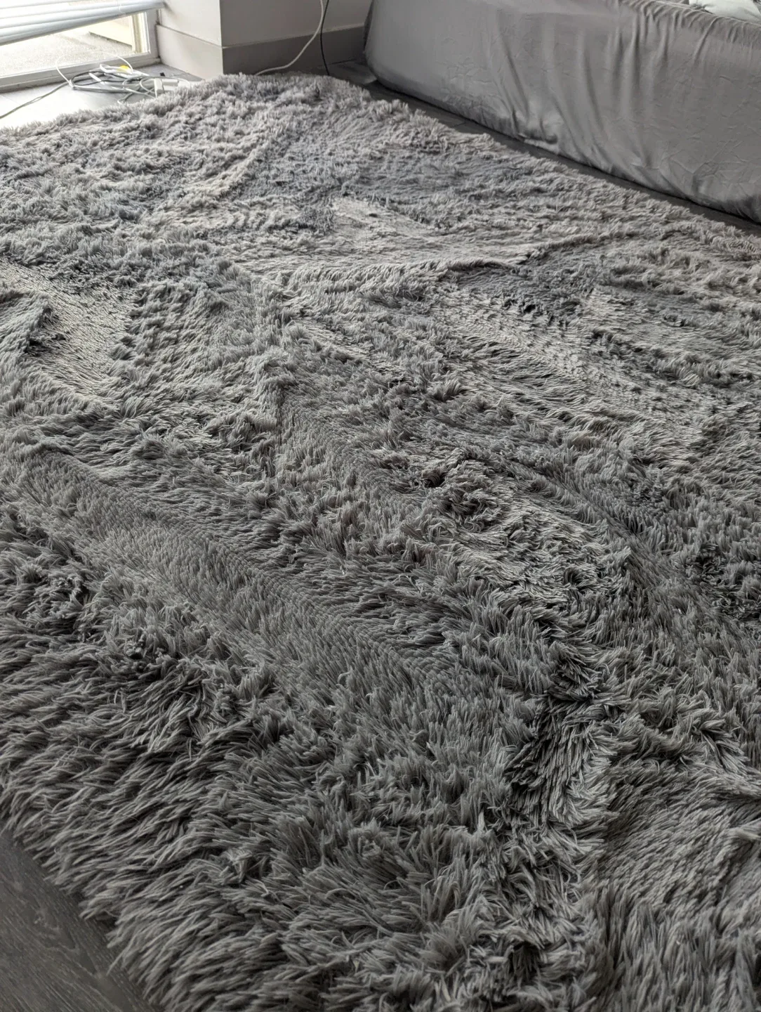 Soft Grey Shag Area Rug - photo 5