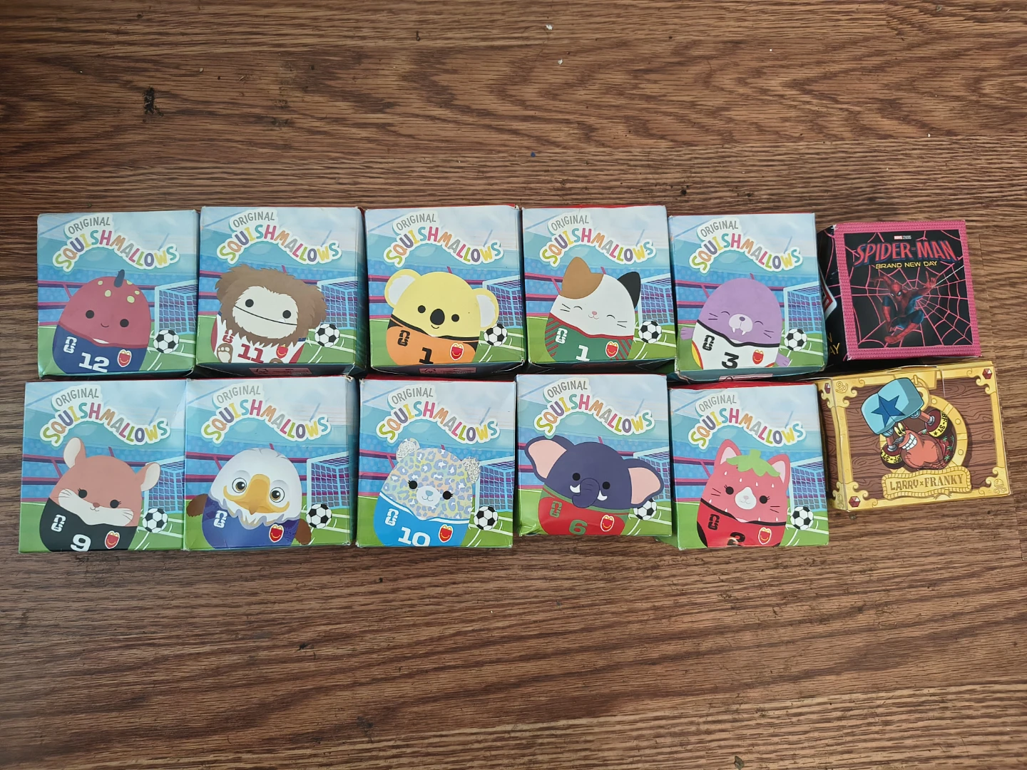 Squishmallows McDonald's Collection, Spiderman & Spongebob toys