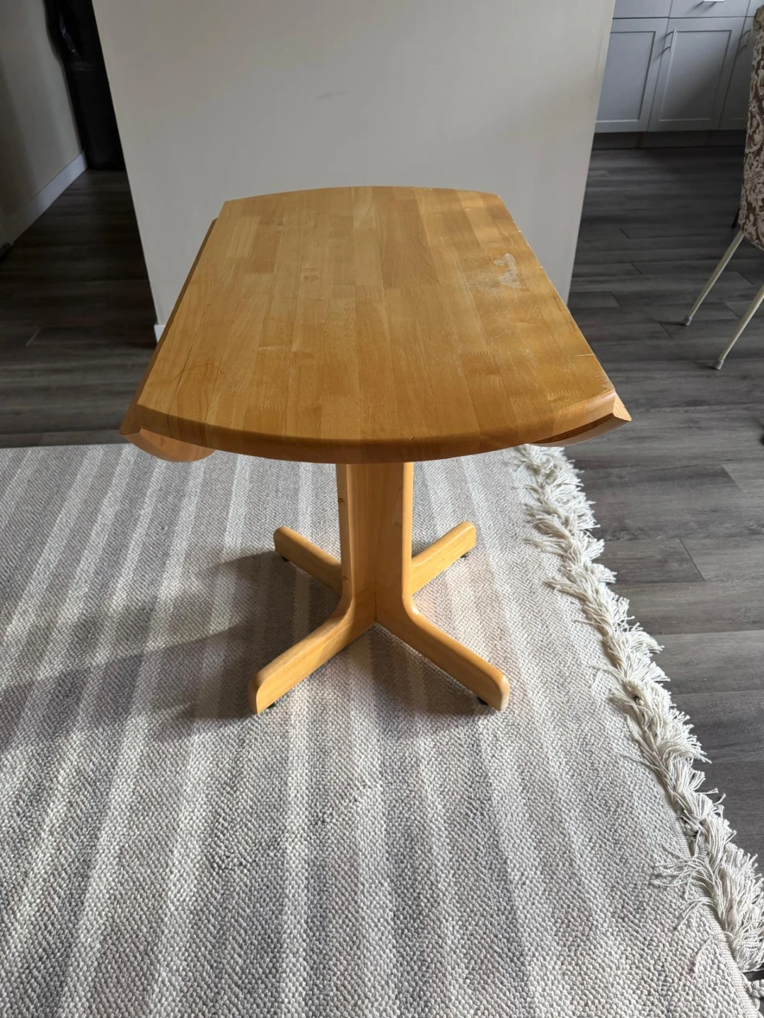 Solid Wood Dining Table with 2 Chairs - photo 2