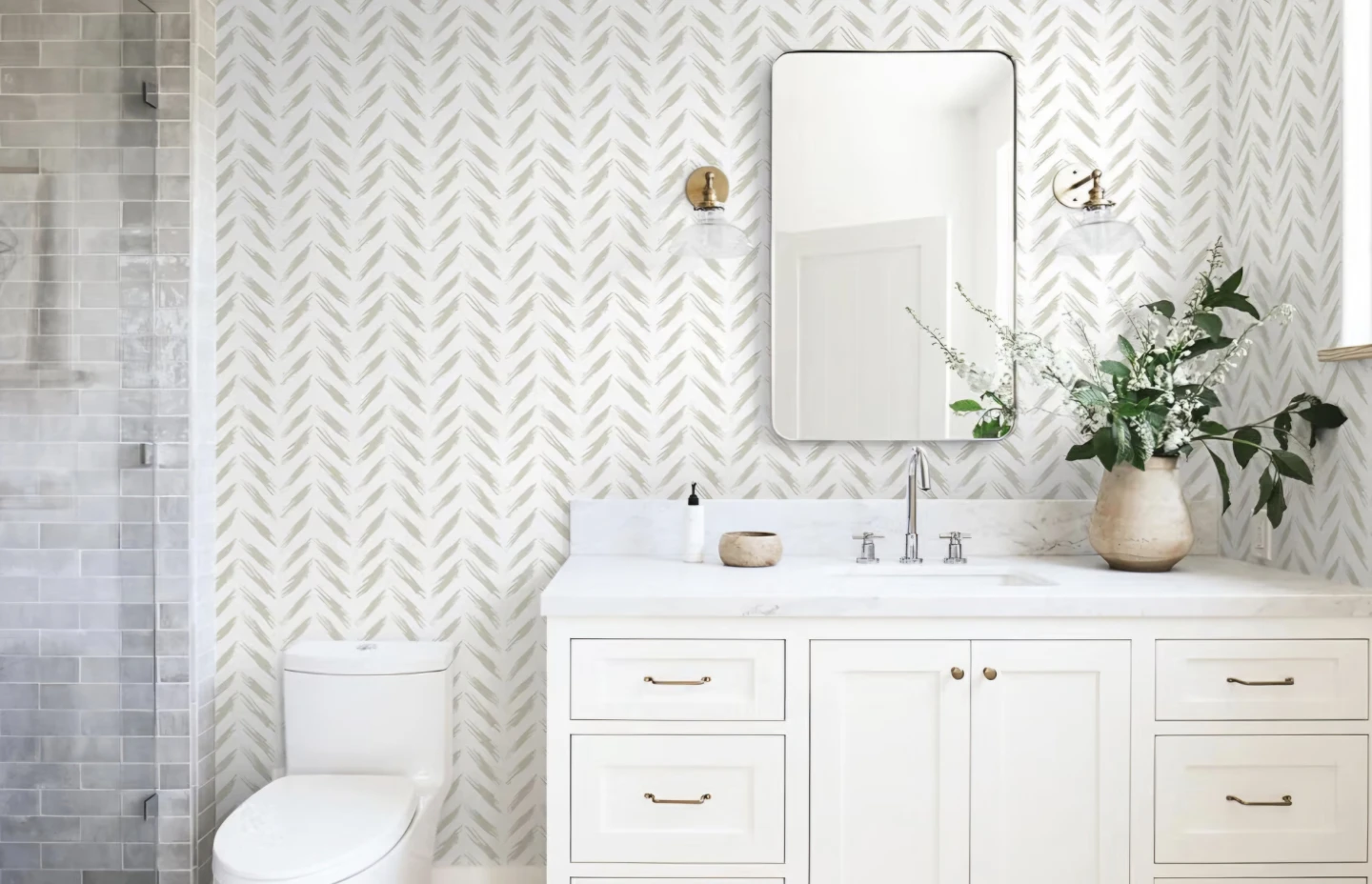 Modern Peel & Stick Beige Wallpaper 17.3"×196.8" - photo 4