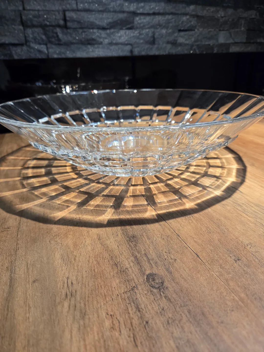 Large Vintage Glass Centerpiece Bowl - photo 3